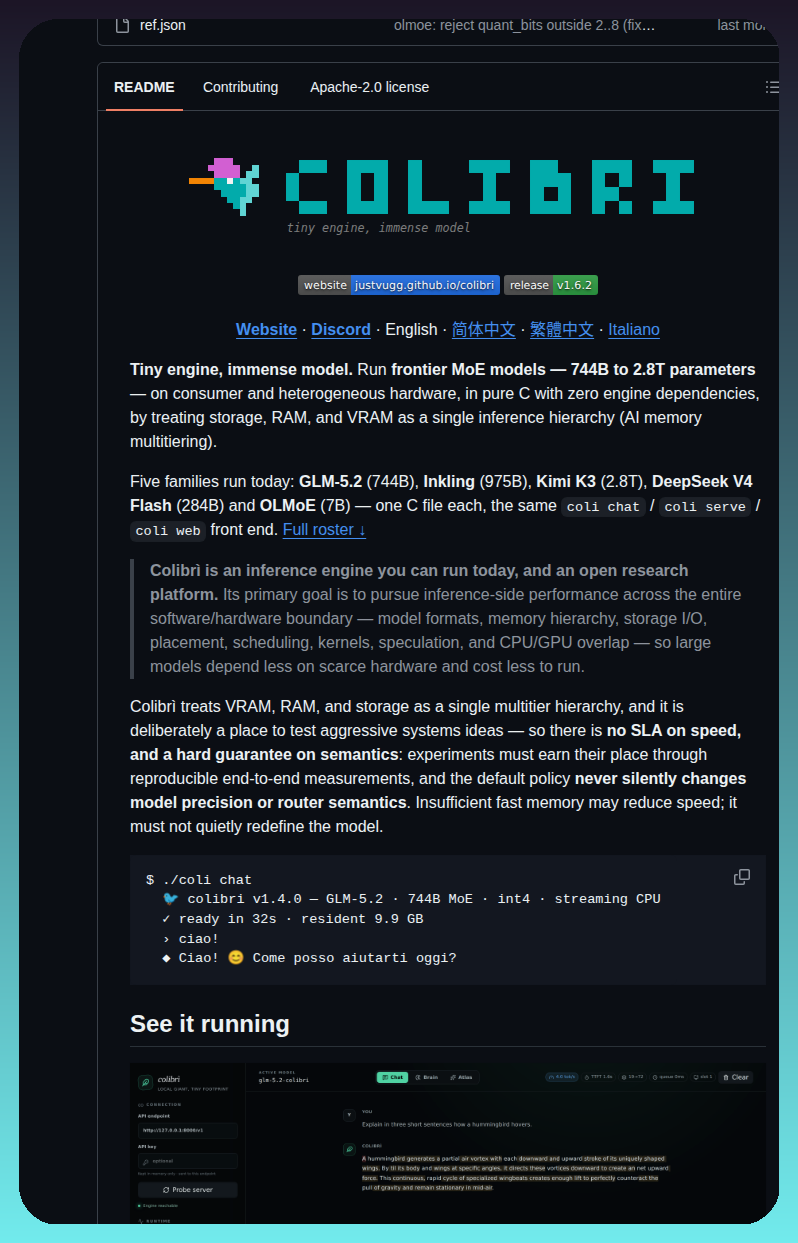 Justvugg Colibri screenshot