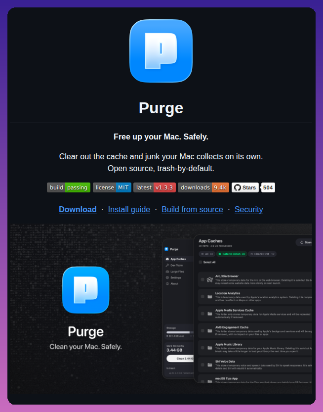 Jithin Sabu Purge App screenshot