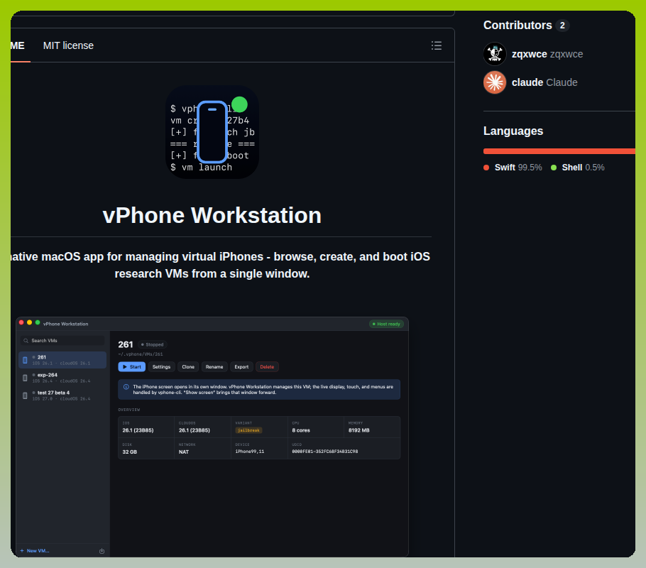 Zqxwce Vphone Ws screenshot