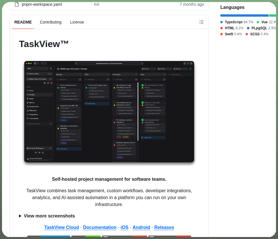 Gimanh Taskview Community screenshot