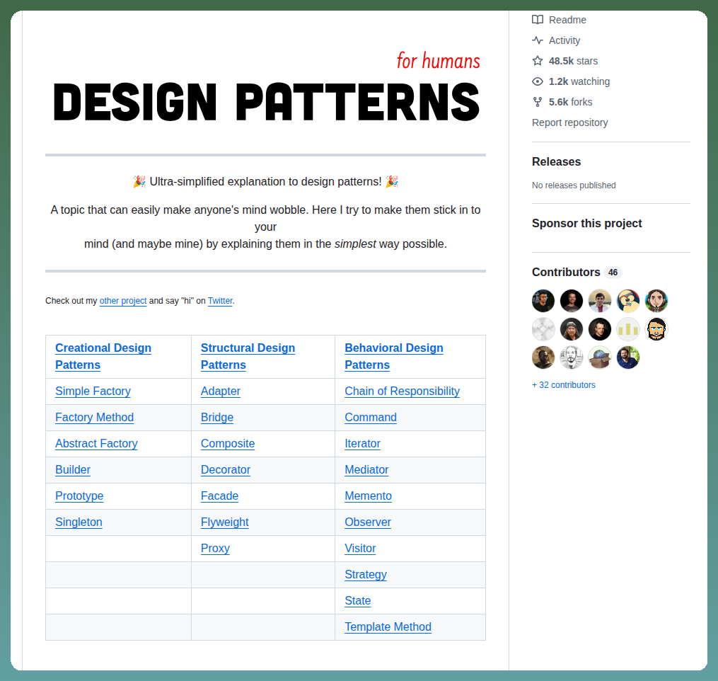 Nilbuild Design Patterns For Humans screenshot
