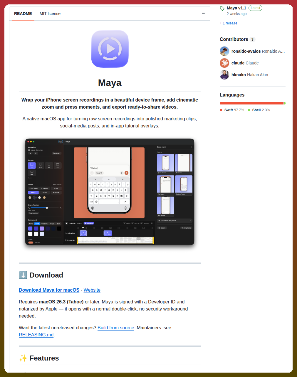 Ronaldo Avalos Maya screenshot