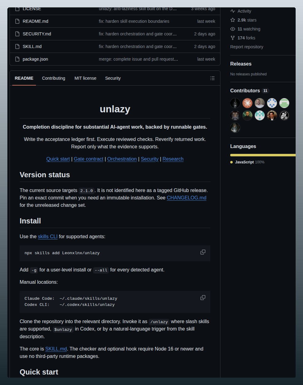 Leonxlnx Unlazy screenshot