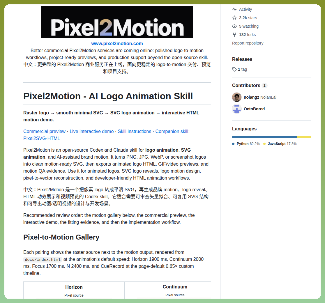 Nolangz Pixel2motion screenshot