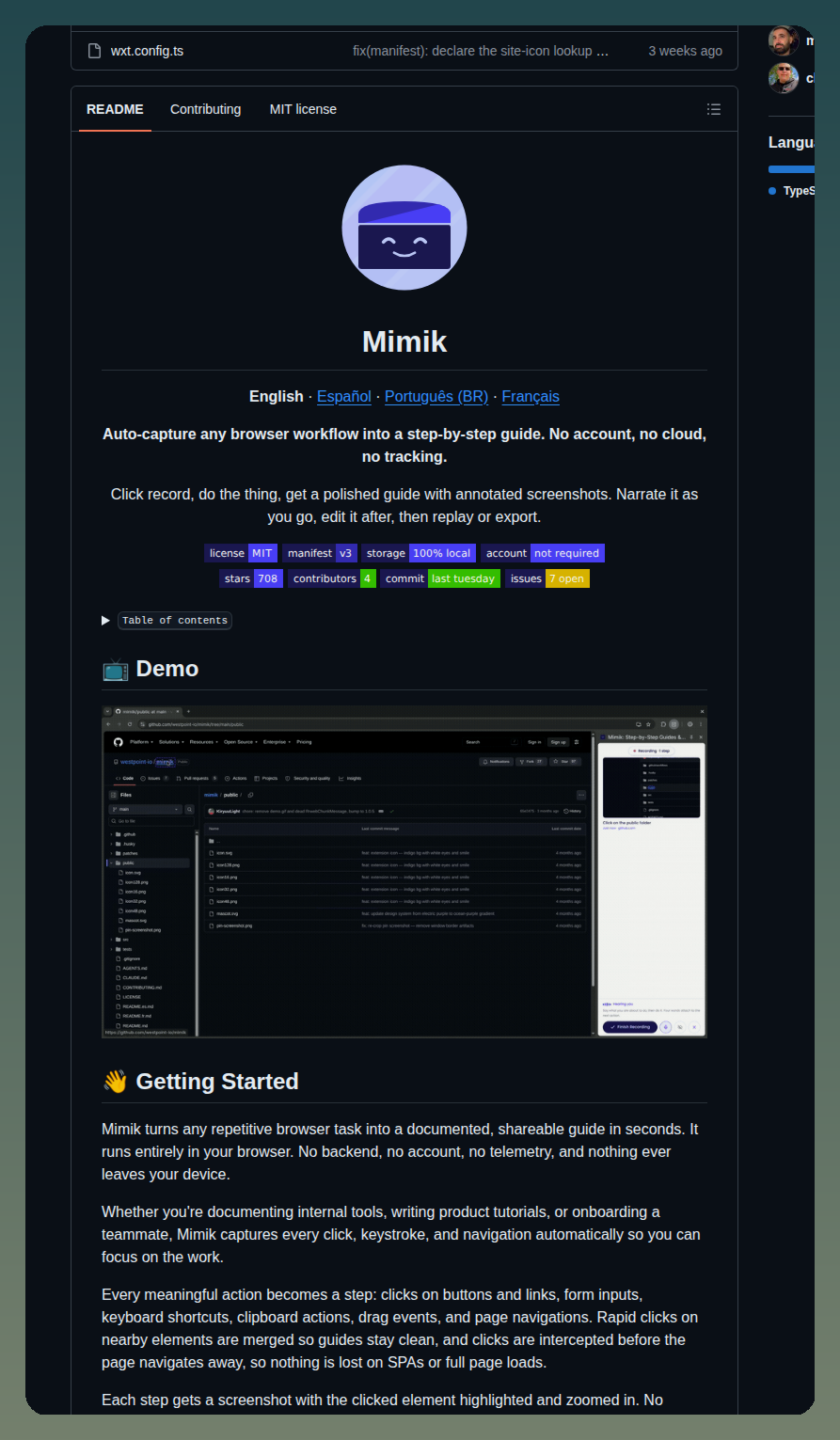 Westpoint Io Mimik screenshot