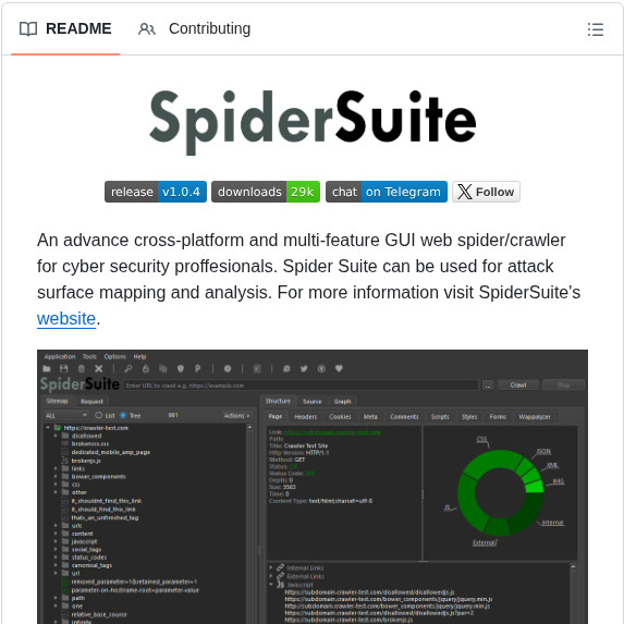 3nock Spidersuite screenshot
