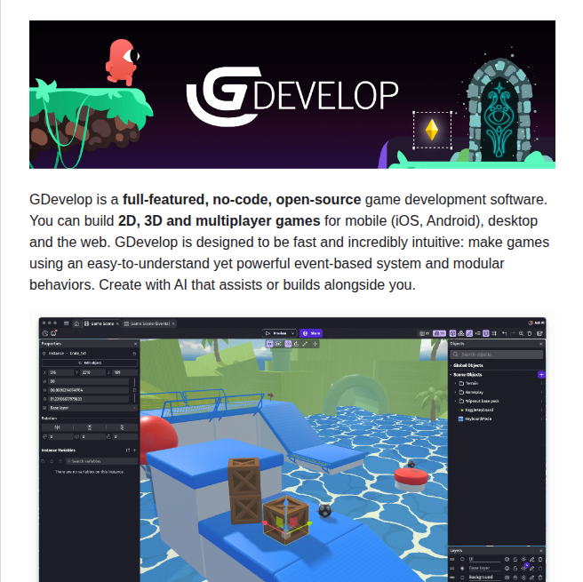 4ian Gdevelop screenshot
