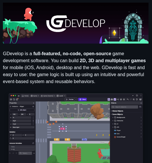 4ian Gdevelop screenshot