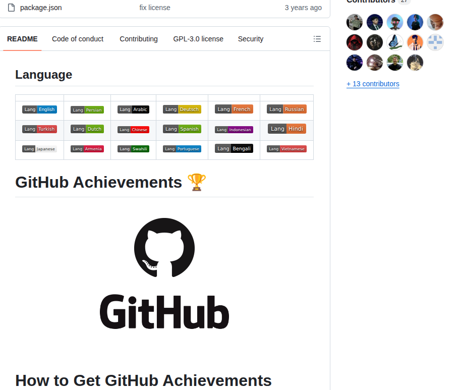 4xmen Get Github Achievements screenshot