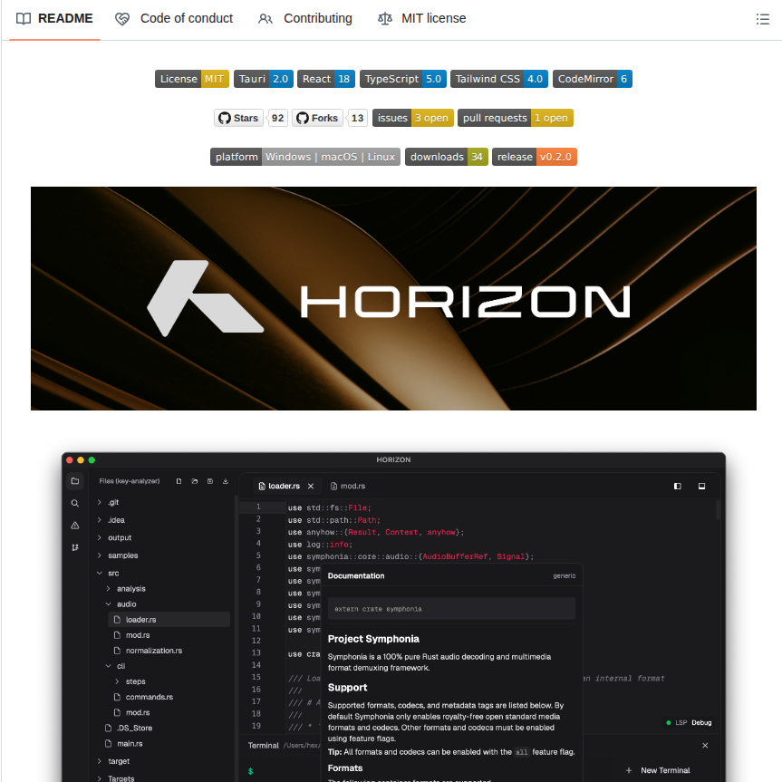 66hex Horizon screenshot