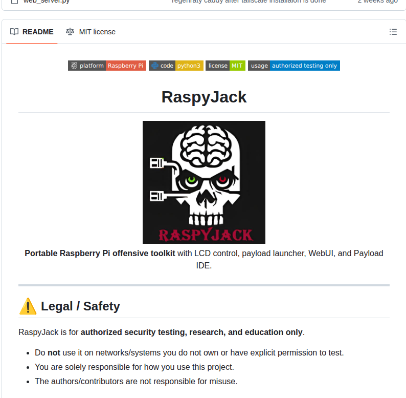 7h30th3r0n3 Raspyjack screenshot