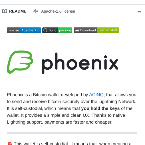 Acinq Phoenix screenshot