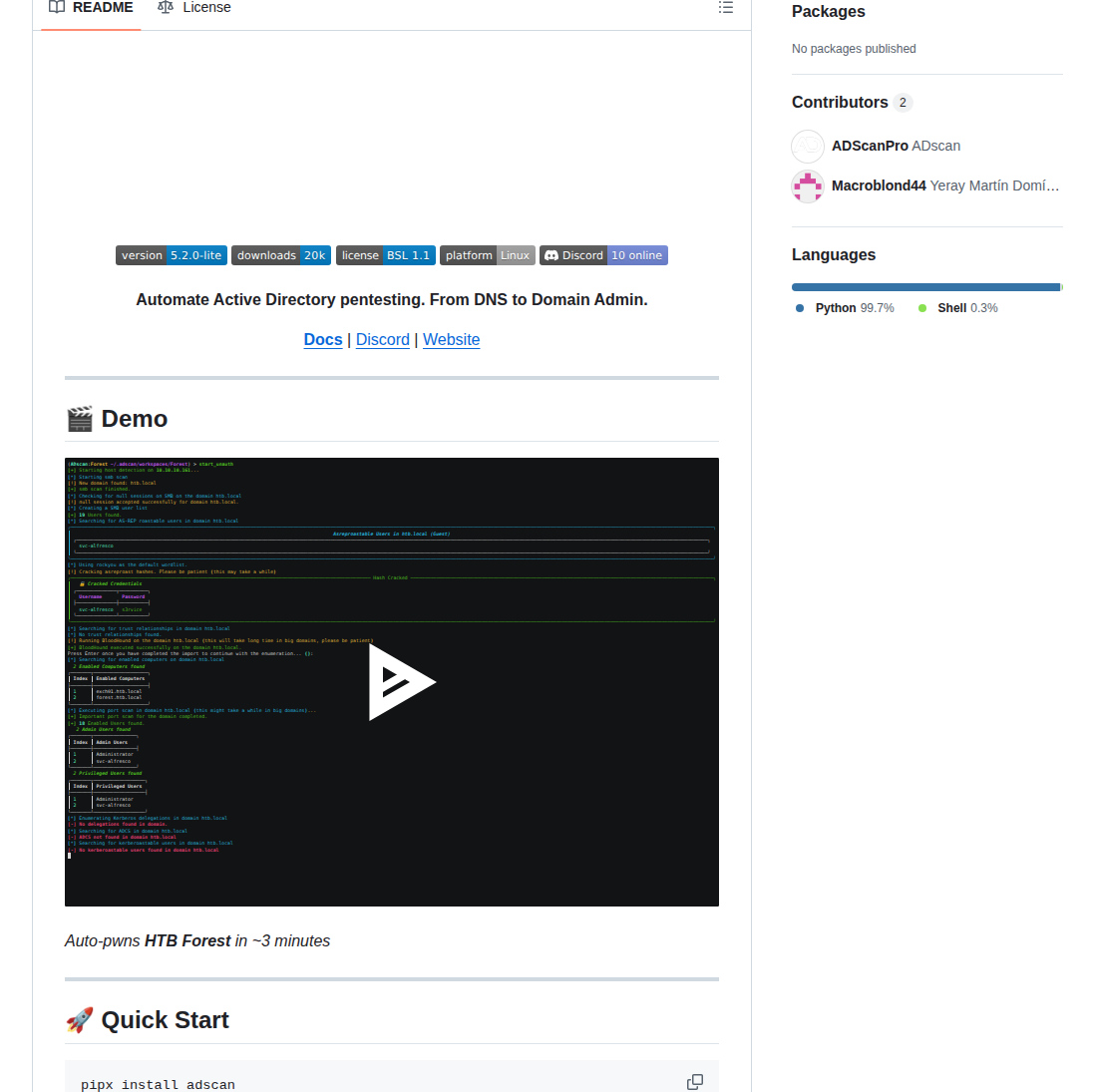 Adscanpro Adscan screenshot