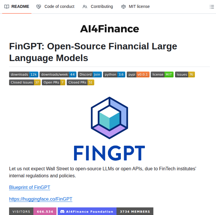 Ai4finance Foundation Fingpt screenshot