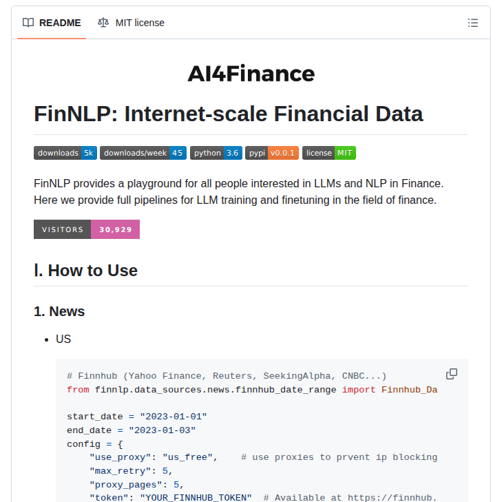 Ai4finance Foundation Finnlp screenshot