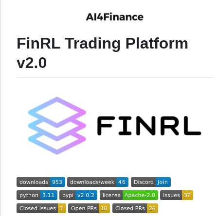 Ai4finance Foundation Finrl Trading screenshot