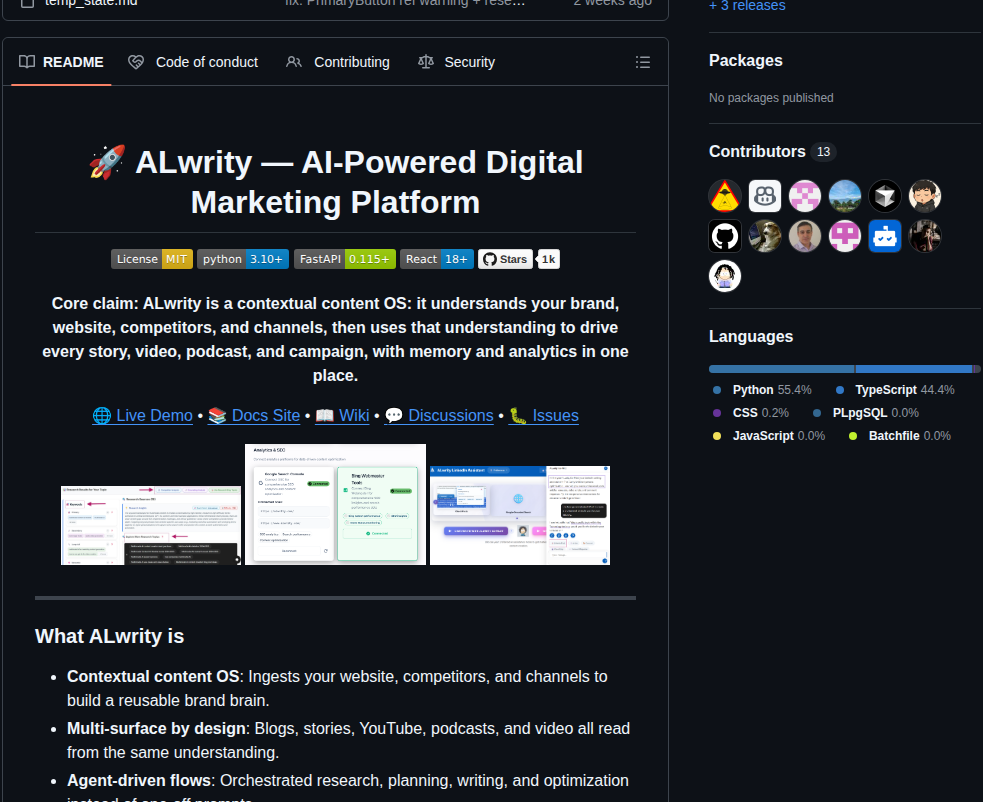 Ajaysi Alwrity screenshot