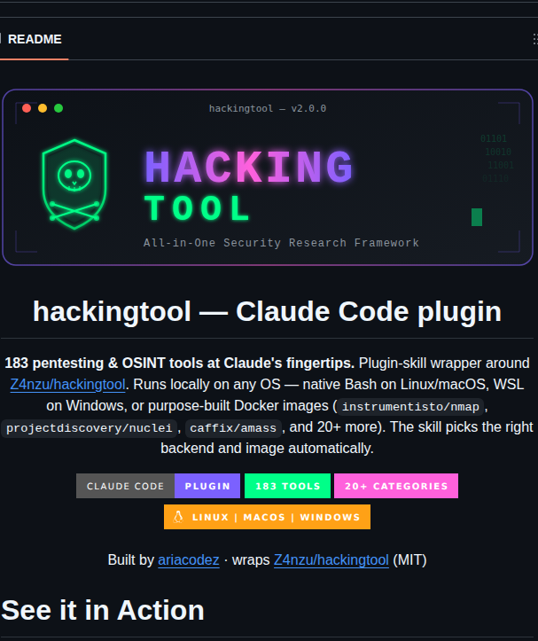 Akcodez Hackingtool Plugin screenshot