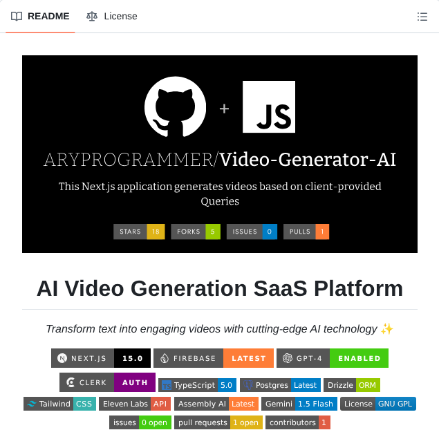 Aryprogrammer Video Generator Ai screenshot
