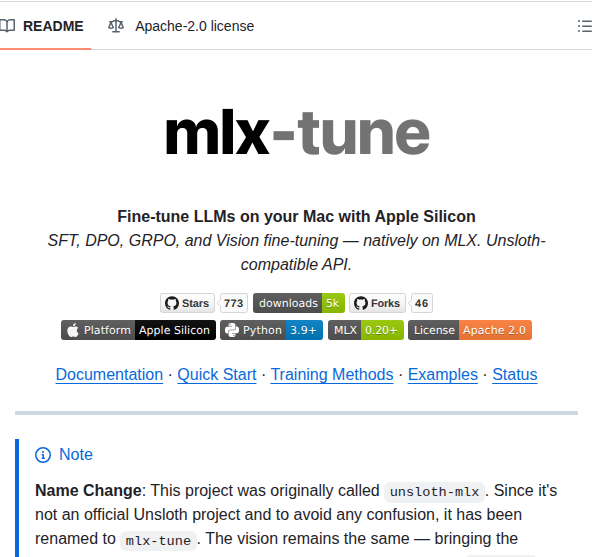 Arahim3 Mlx Tune screenshot