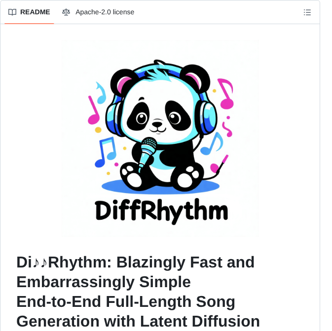 Aslp Lab Diffrhythm screenshot