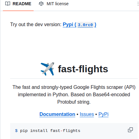 Aweirddev Flights screenshot