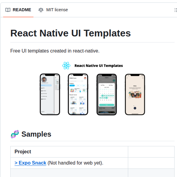 Aashu Dubey React Native Ui Templates screenshot