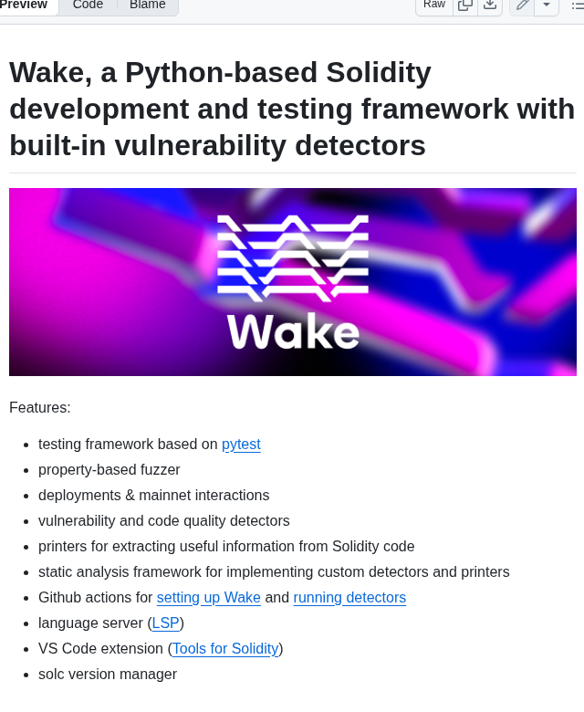 Ackee Blockchain Wake screenshot