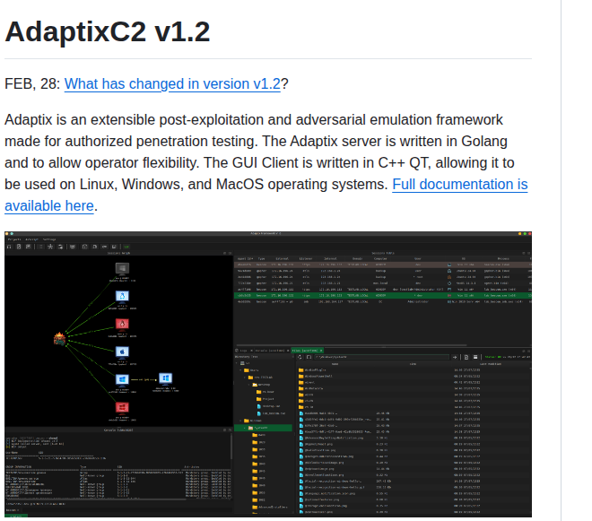 Adaptix Framework Adaptixc2 screenshot