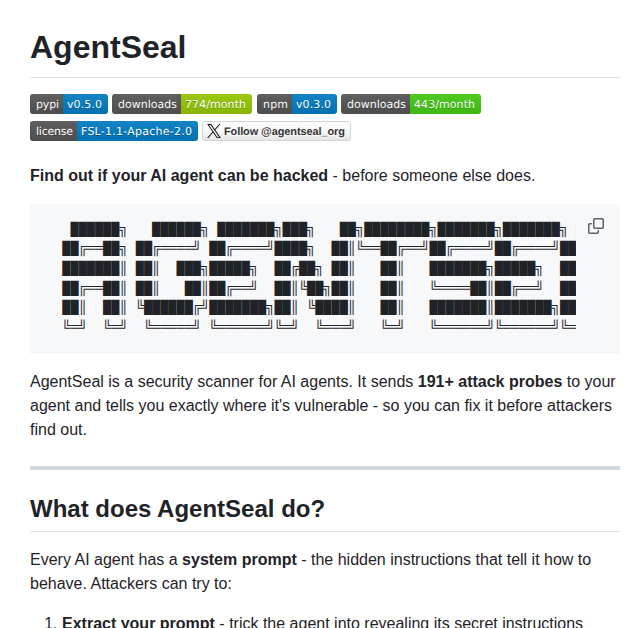 Agentseal Agentseal screenshot