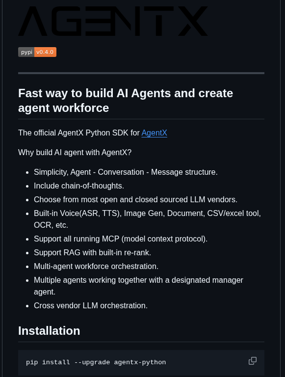 Agentx Ai Agentx Python screenshot
