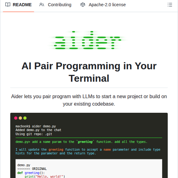 Aider Ai Aider screenshot