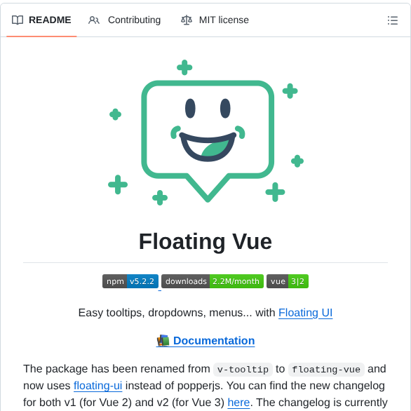 Akryum Floating Vue screenshot