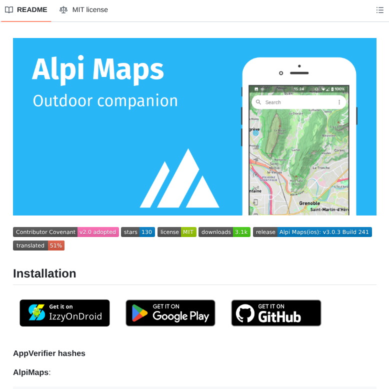 Akylas Alpimaps screenshot