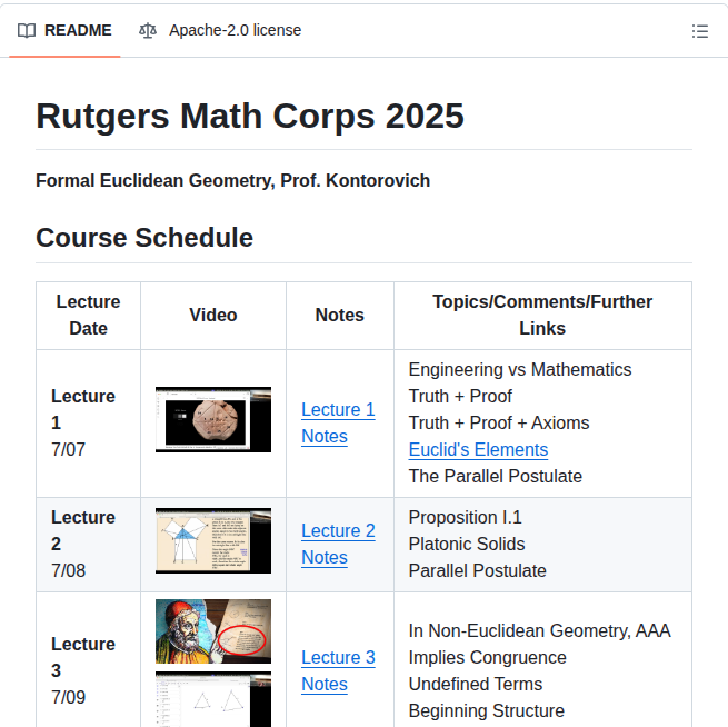 Alexkontorovich 2025euclideangeometrycourse screenshot