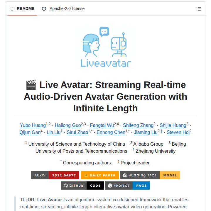 Alibaba Quark Liveavatar screenshot