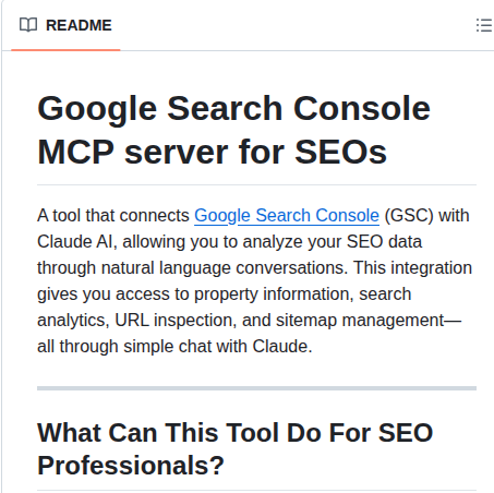 Aminforou Mcp Gsc screenshot