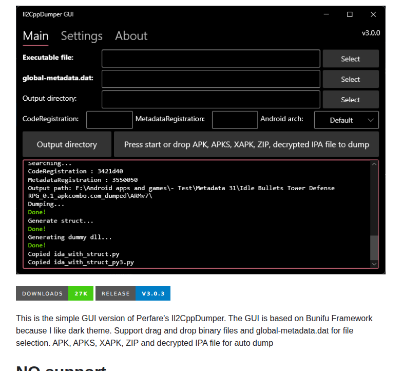 Andnixsh Il2cppdumper Gui screenshot