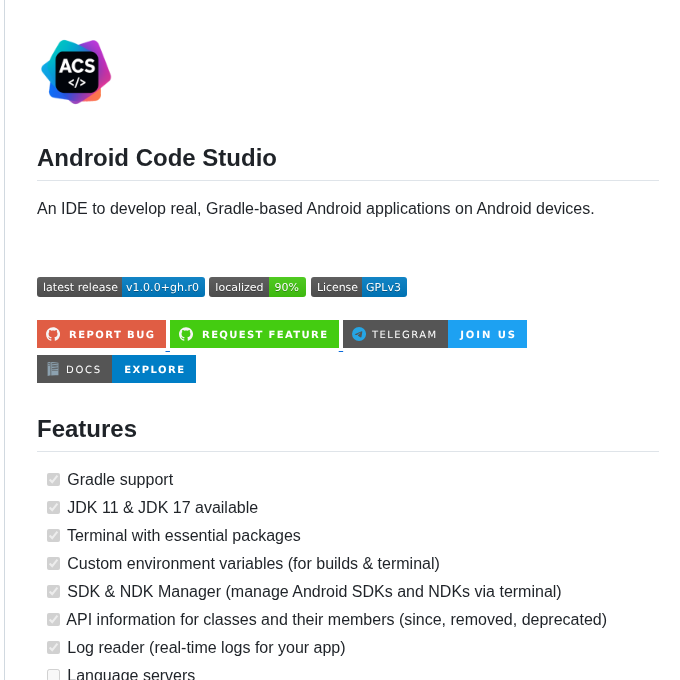 Androidcsofficial Android Code Studio screenshot