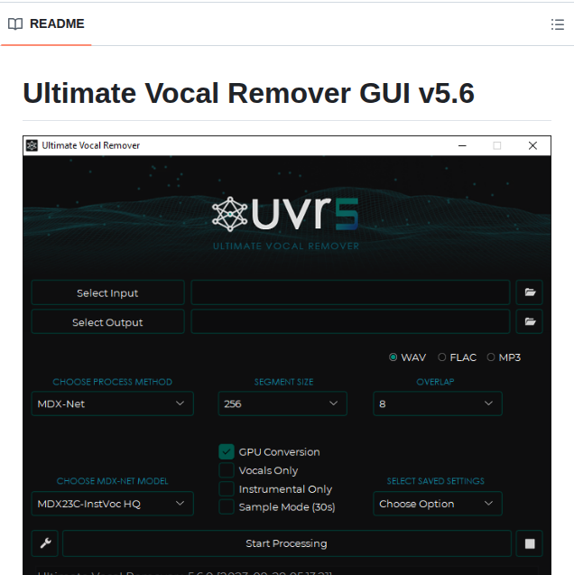 Anjok07 Ultimatevocalremovergui screenshot