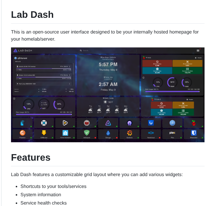 Anthonygress Lab Dash screenshot