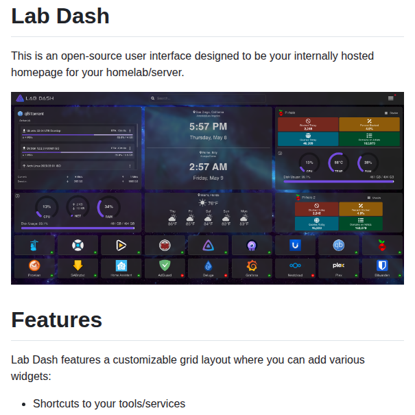 Anthonygress Lab Dash screenshot