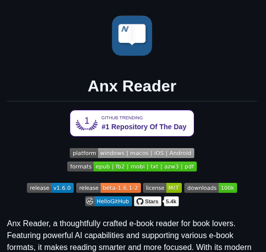 Anxcye Anx Reader screenshot