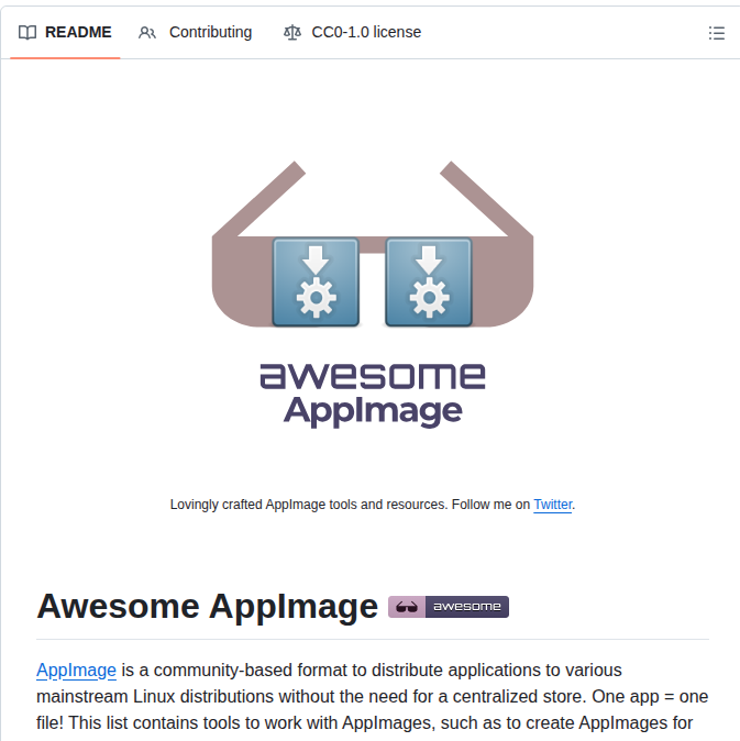 Appimagecommunity Awesome Appimage screenshot