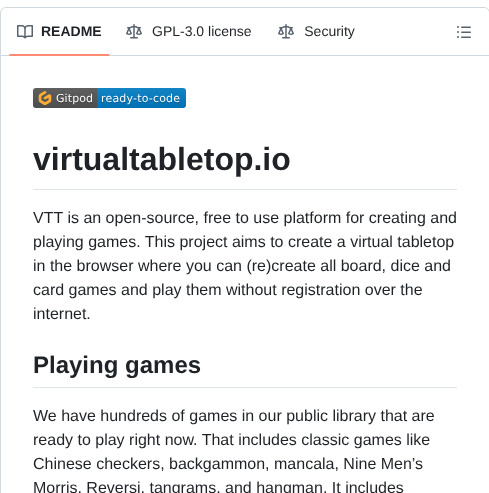 Arnoldsmith86 Virtualtabletop screenshot