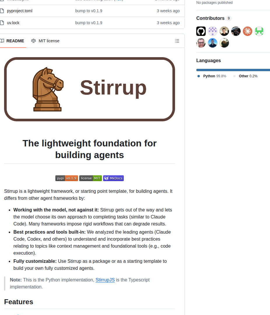 Artificialanalysis Stirrup screenshot