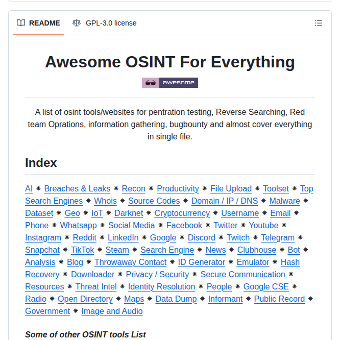 Astrosp Awesome Osint For Everything screenshot