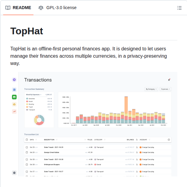 Athenodoros Tophat screenshot