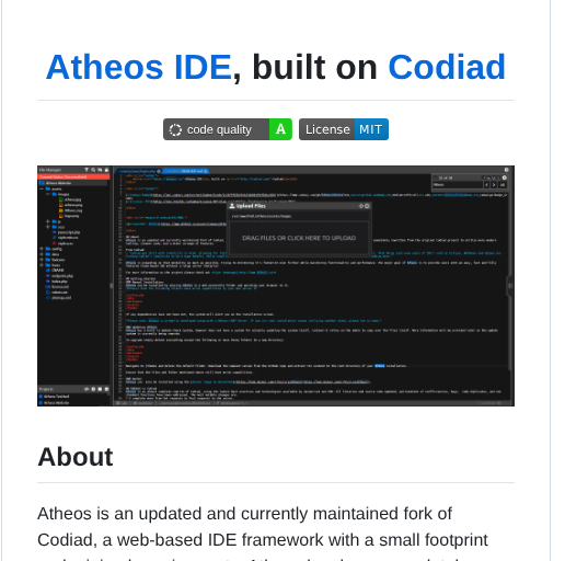 Atheos Atheos screenshot