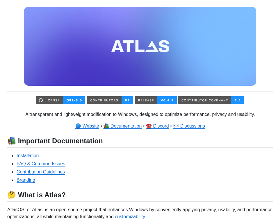 Atlas Os Atlas screenshot